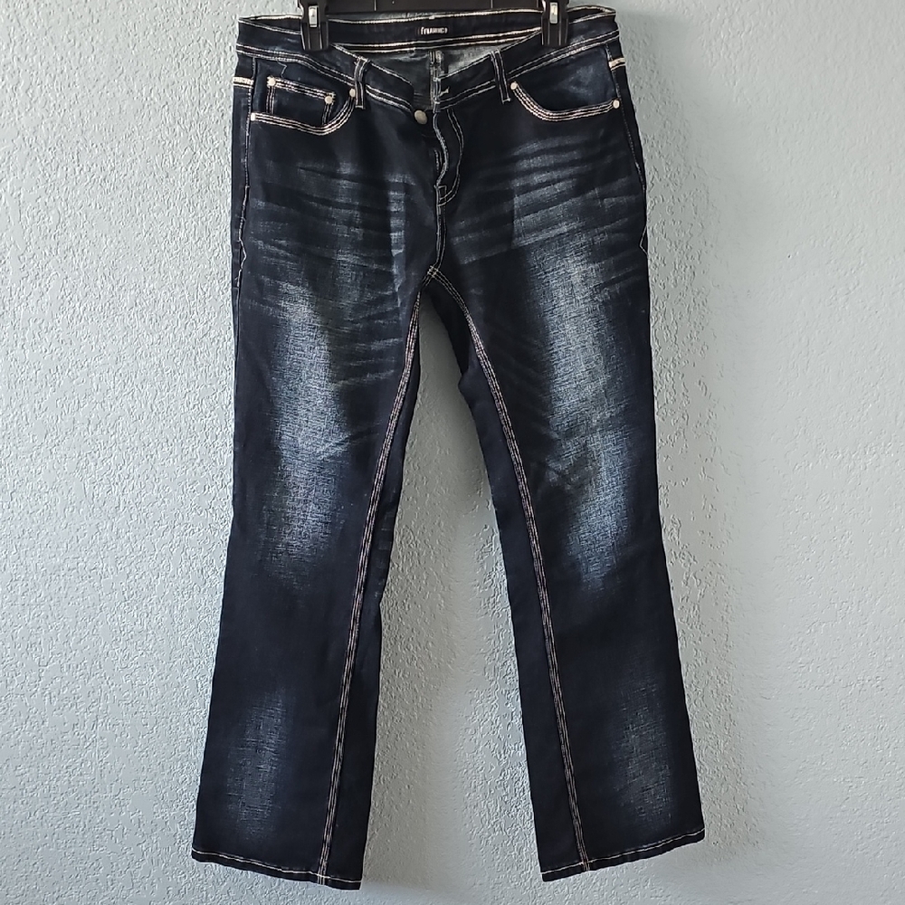 Flamingo Midnight Blue Straight Leg Jeans